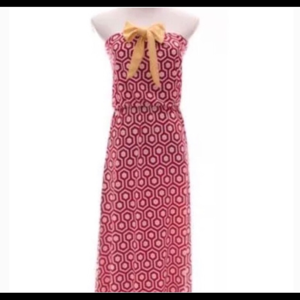 Mud pie Leighton Maxi Dress Burgundy Gold